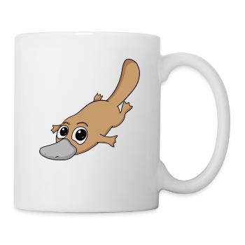 Schnabeltier - Tasse - Weiß - Rechts