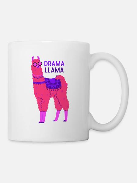 Drama Llama Lama - Tasse - Weiß