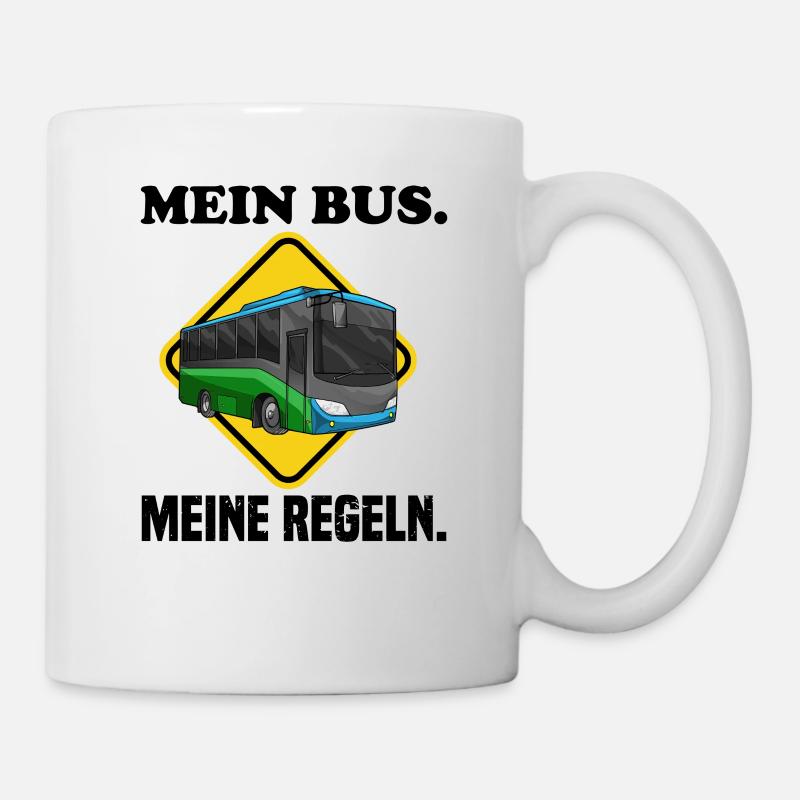 Busfahrer Buslenker Schulbus Beruf Kraftfahrer - Tasse - Weiß