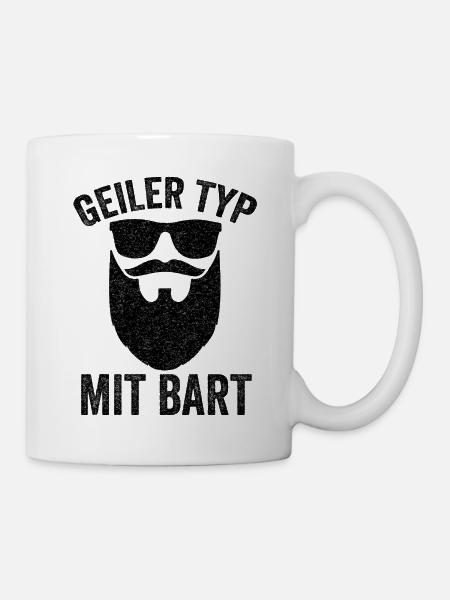 Bartträger Geiler Typ Mit Bart Barbier Hipster Ges - Tasse - Weiß