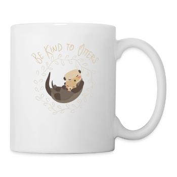 Sea Otter Lover - Be Kind To Otters - Mug - white - Right