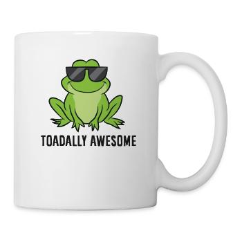 Cute Frog Lover Gift Toadally Awesome Funny Toad - Mug - white - Right