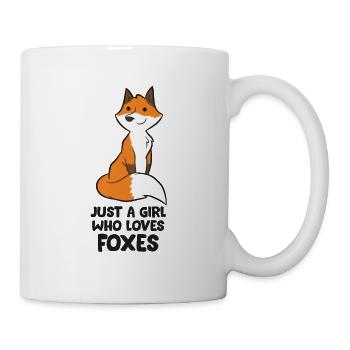 Just A Girl Who Loves Foxes Kids Fox Girl - Mug - white - Right