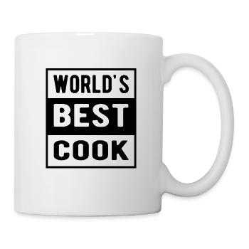Worlds best cook - Tasse - Weiß - Rechts