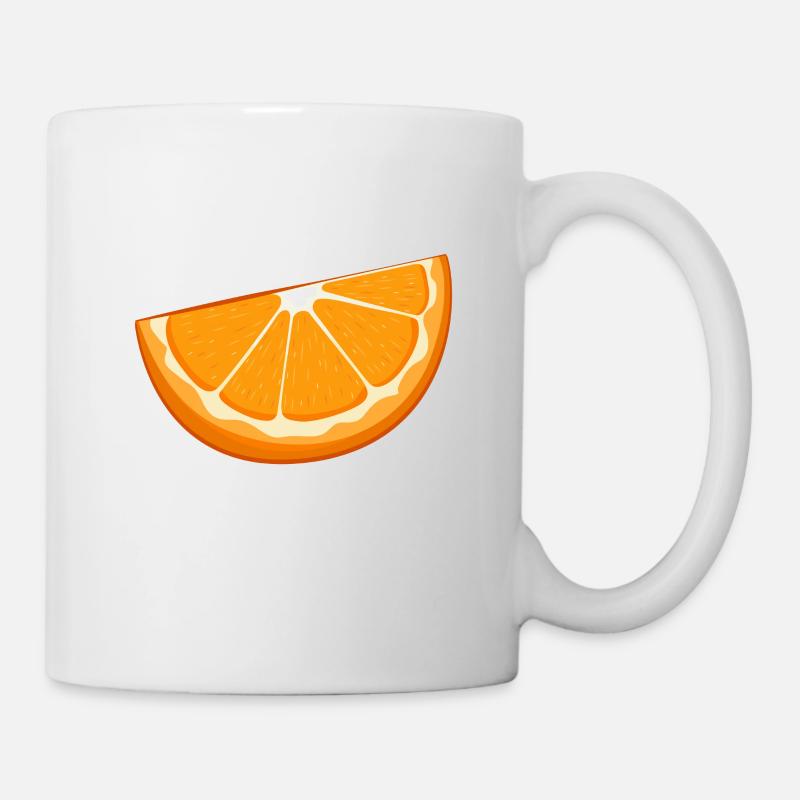 Orange - Tasse - Weiß