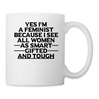 Cadeau féministe féministe féministe - Mug blanc - blanc - Droite