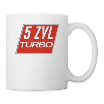 5 cylinder engine with turbo 5 cylinder driver - Mug - white - Right