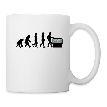 Aquaristik Hobby Geschenk Aquarium - Tasse - Weiß - Rechts