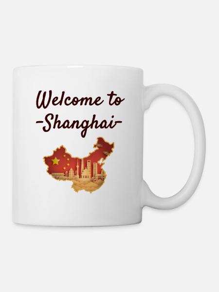 Shanghai - Tasse - Weiß