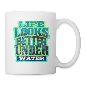 Taucher Tauchen - Mug blanc - blanc - Droite
