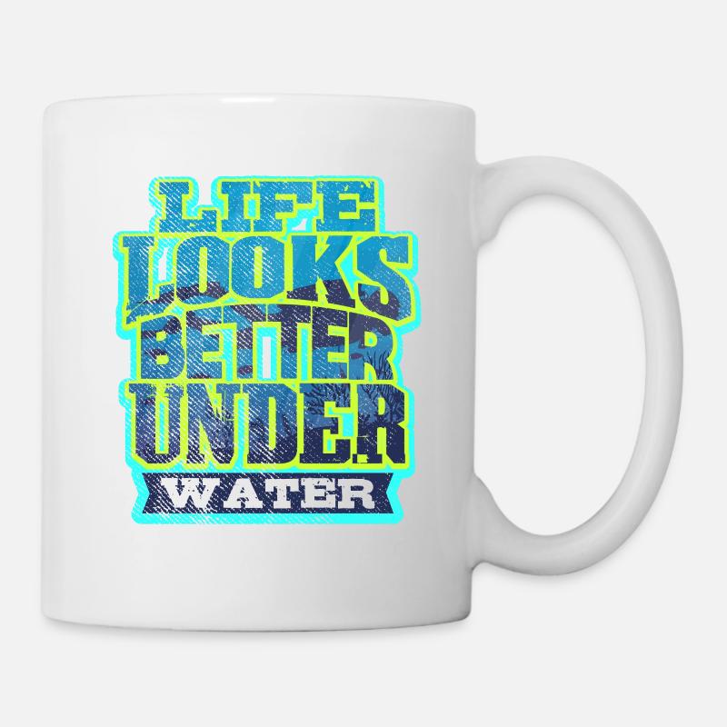 Taucher Tauchen - Tasse - Weiß
