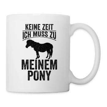 Pony Pferdebesitzer Reitverein Reiten Reitpony Ges - Tasse - Weiß - Rechts