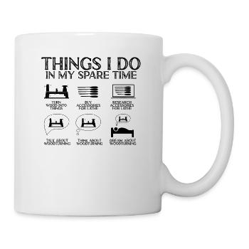 Tourneurs Drechselbank Drechsel - Mug blanc - blanc - Droite