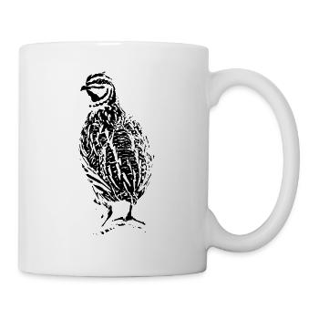 Conception de caille - Mug blanc - blanc - Droite