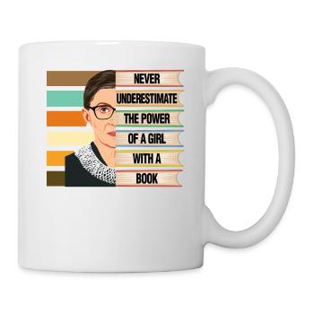 Ruth Bader Ginsburg Zitat Fraueninteresse Spaß Gif - Tasse - Weiß - Rechts