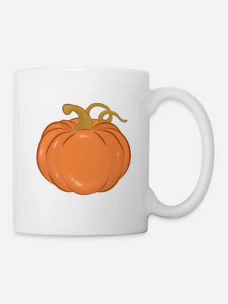 Kürbis - Tasse - Weiß