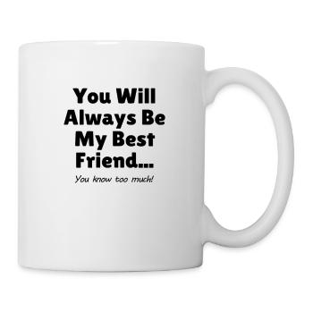 Meilleur cadeau d'amis expression de l'amitié - Mug blanc - blanc - Droite