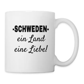 Schweden - Tasse - Weiß - Rechts