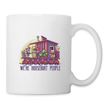 We're Houseboat People We Are Floating House - Mug - white - Right