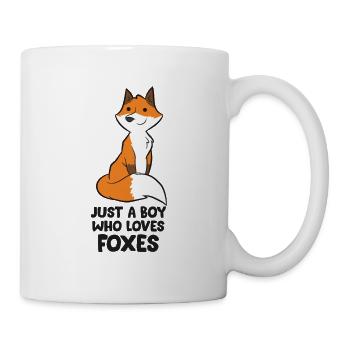 Just A Boy Who Loves Foxes Cute Fox Boy - Mug - white - Right