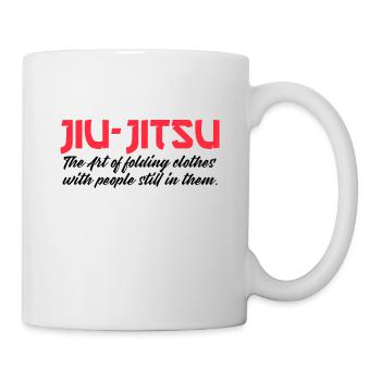 jiu-jitsu the art of folding people - Mug - white - Right