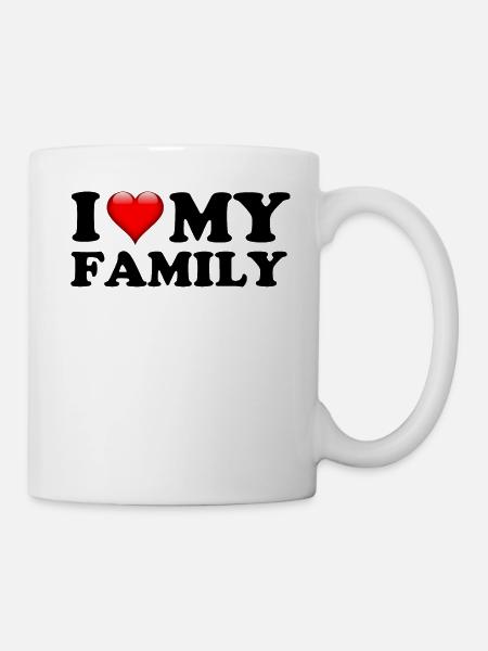 ICH LIEBE MEINE FAMILIE - Tasse - Weiß