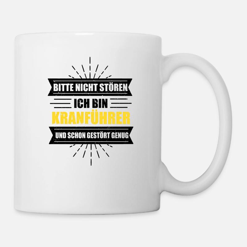 Kran - Tasse - Weiß