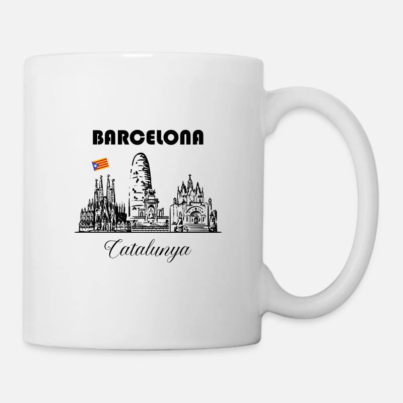 barcelona catalunya - Mug blanc - blanc