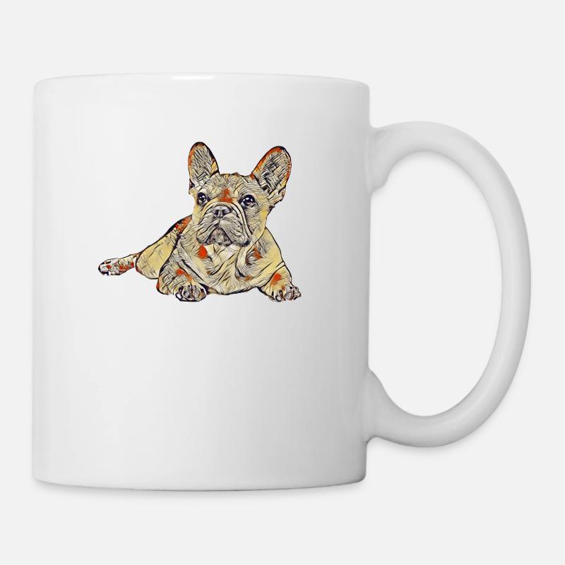 Bouledogue Français Vintage - Mug blanc - blanc
