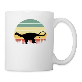 nigersaurus. Gift for dinosaur lover - Mug - white - Right