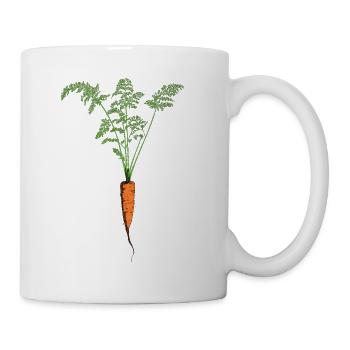 Retro carrot vegetable vintage plant garden gift - Mug - white - Right