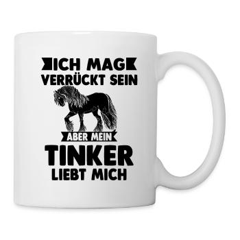 Tinker Pferde Reiten Pferdesport Reiten Geschenk - Tasse - Weiß - Rechts