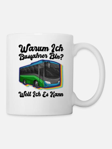 Busfahrer Buslenker Schulbus Beruf Kraftfahrer - Tasse - Weiß