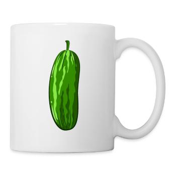 Gurke - Tasse - Weiß - Rechts