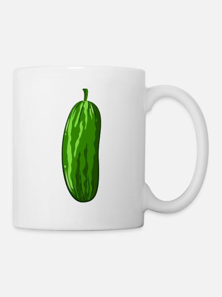 Gurke - Tasse - Weiß
