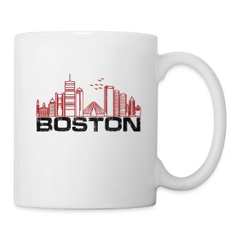 boston stadt - Tasse - Weiß - Rechts