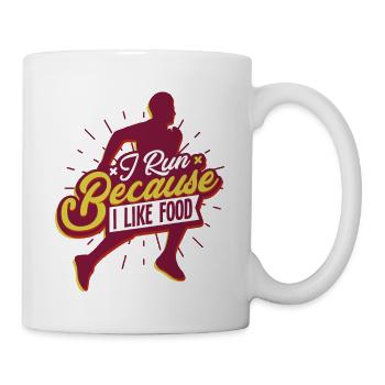 Laufen Marathon Läufer - Tasse - Weiß - Rechts