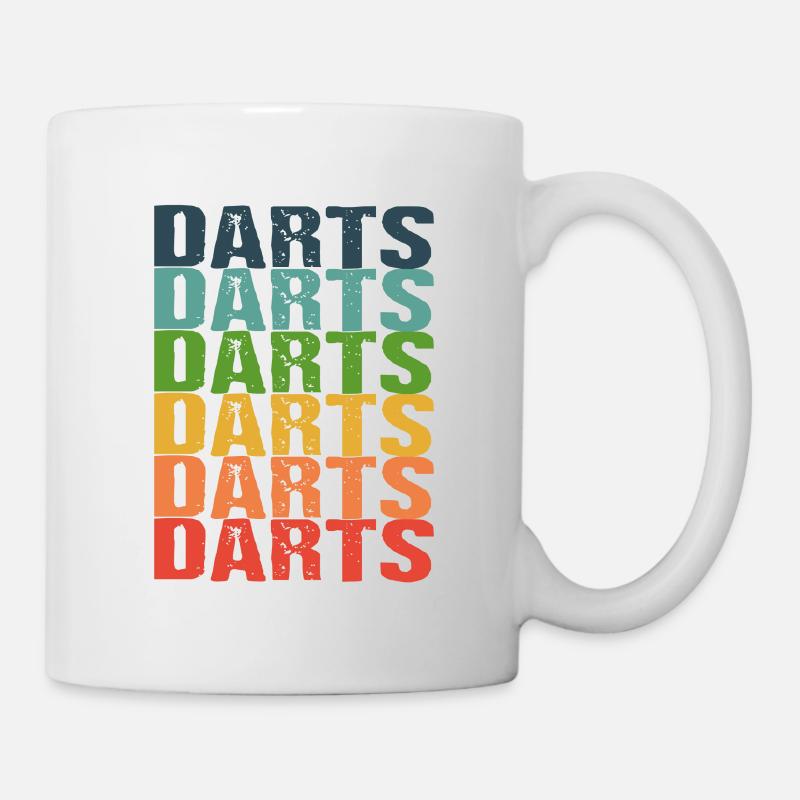 darts darts darts - Tasse - Weiß