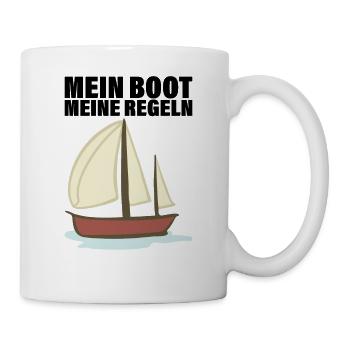 Segeln Katamaran Wassersport Segler Geschenk - Tasse - Weiß - Rechts