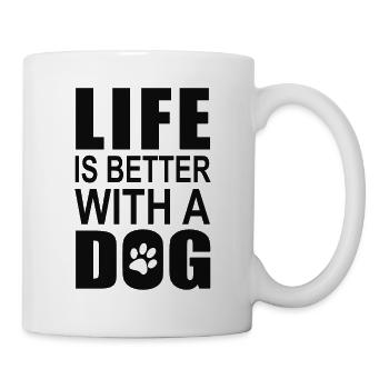 Dog motif with dog saying for dog owners - Mug - white - Right