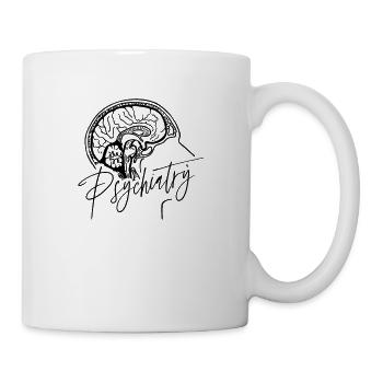 Psychiatry student psychiatrist doctor profession - Mug - white - Right