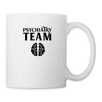Psychiatry team doctor psychiatrist student profession - Mug - white - Right