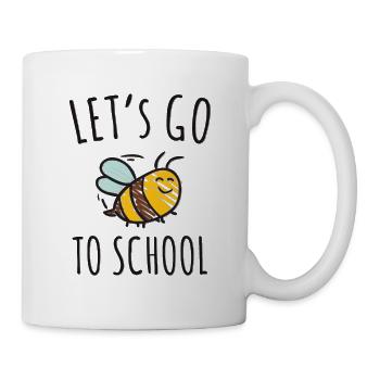 Scolarisation Let’s go to School - Mug blanc - blanc - Droite