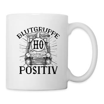 Blutgruppe H0 Positiv - Tasse - Weiß - Rechts