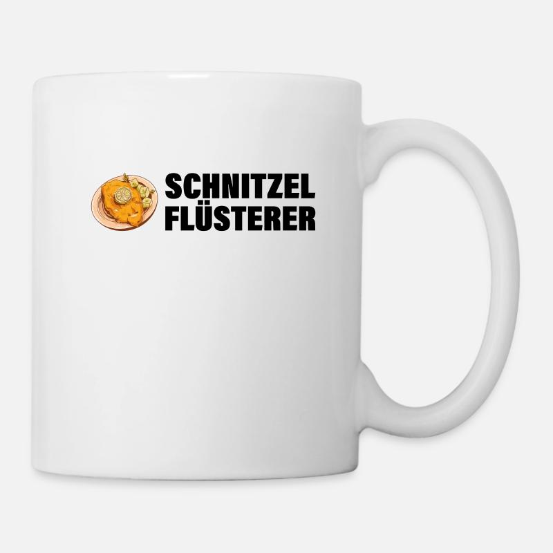 Schnitzel Deutsche Küche Schwäbisch Geschenk - Tasse - Weiß