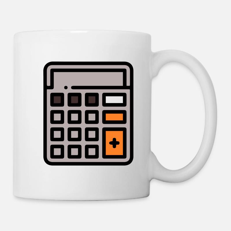 Taschenrechner - Calculator colored - Tasse - Weiß