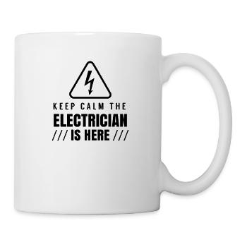 Team Elektrik Elektriker Elektroinstallateur Beruf - Tasse - Weiß - Rechts