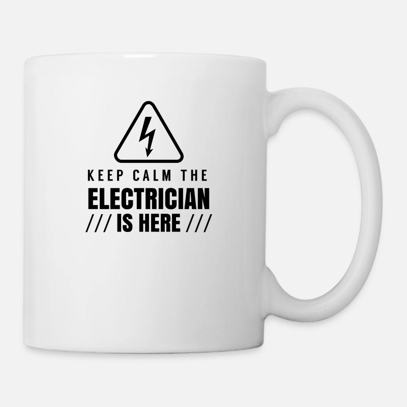 Team Elektrik Elektriker Elektroinstallateur Beruf - Tasse - Weiß