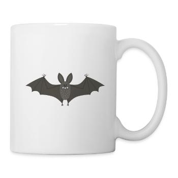 Bettmann Fledermaus Nachthemd Schlafanzug Pyjama - Tasse - Weiß - Rechts