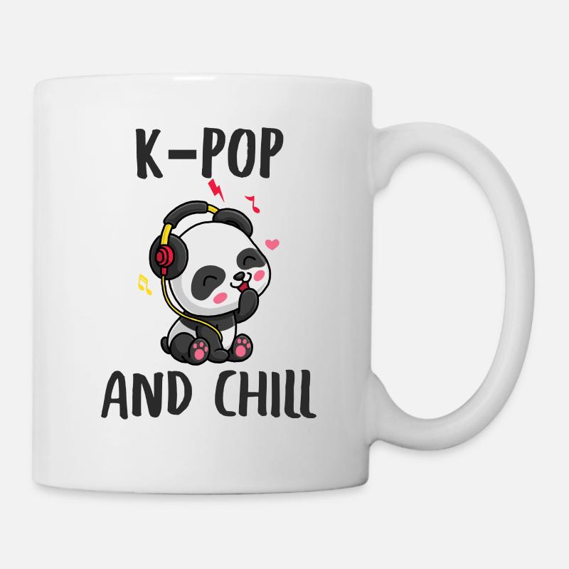 k-pop k pop kpop & e freddo Corea regalo musicale - Tazza - bianco